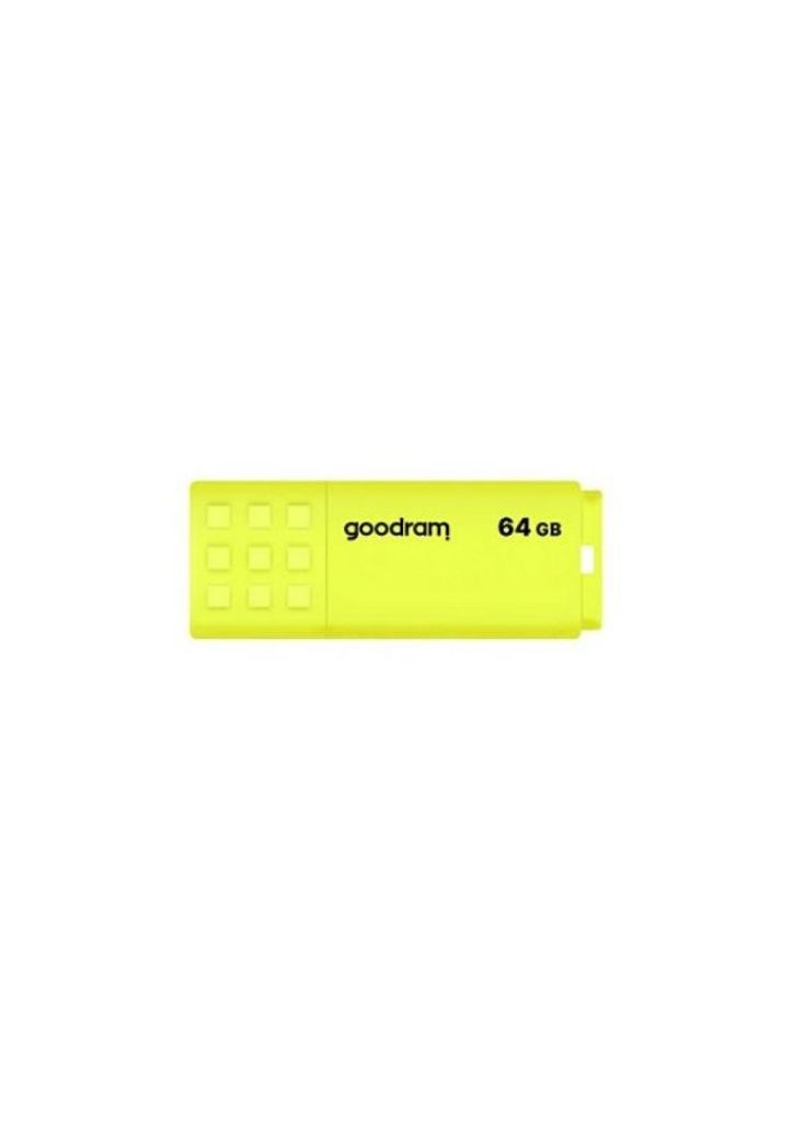 USB флеш накопичувач 64GB UME2 Yellow USB 2.0 (UME2-0640Y0R11) Goodram (382082654)
