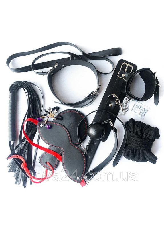 Игровой фетиш набор для БДСМ и садо-мазо игр Черный No Brand (340914293)
