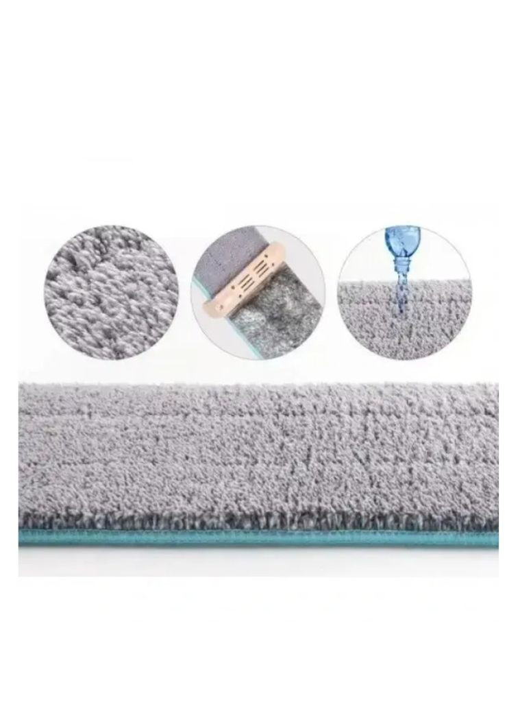 Швабра с отжимником Spin Mop 12х35 см 360 с микрофиброй для быстрой уборки. No Brand (353395834)