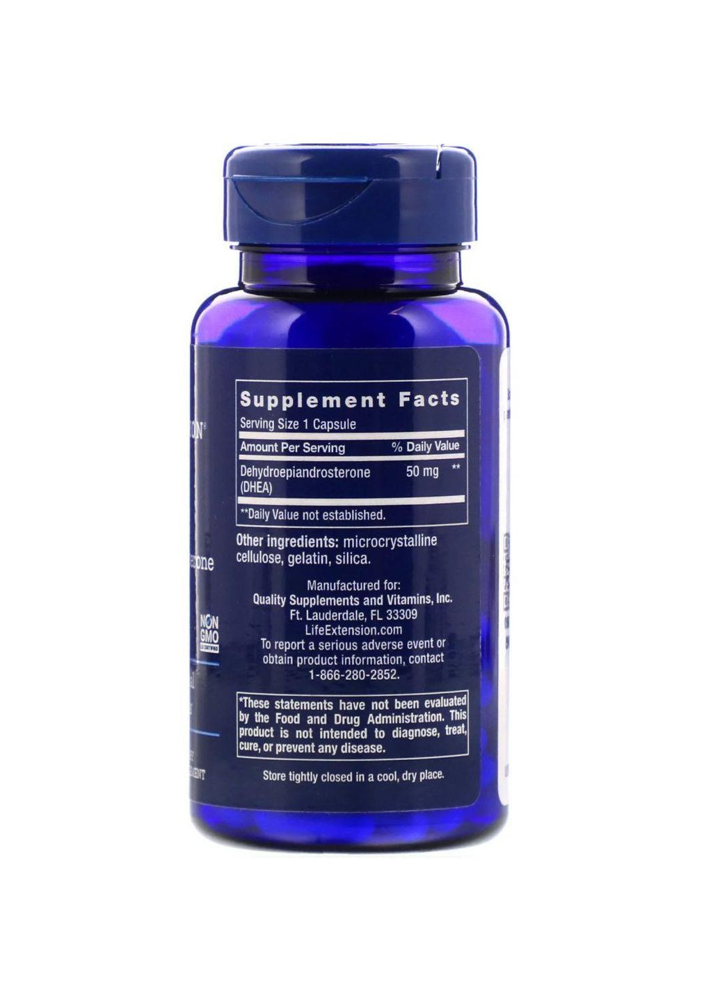 ДГЕА для жінок DHEA 50 мг 60 капс Life Extension (357340015)