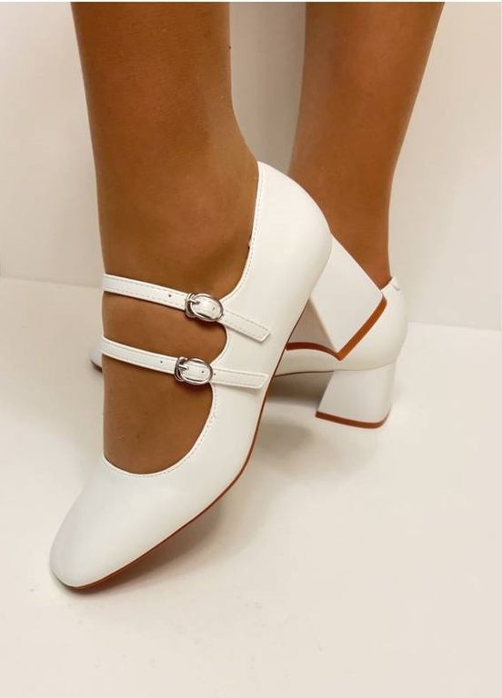 Meideli Туфлі жіночі мері джейн білий з штучна шкіра, — всесезон (324272086)