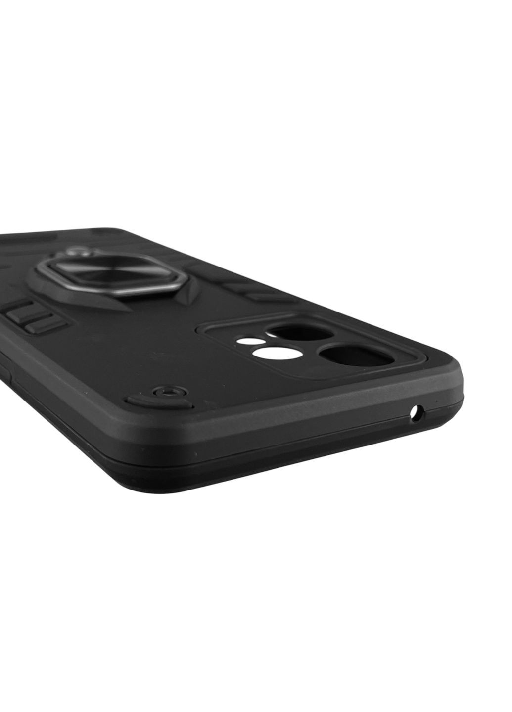 Чехол для телефона 9 бронированный с магнитным кольцом-держателем на реалми 9 чёрный Realme (366235860)