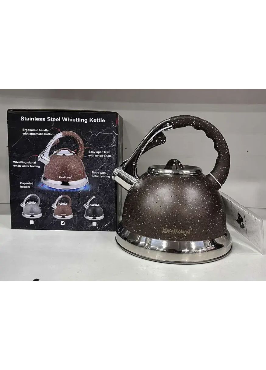 Чайник із гранітним покриттям зі свистком Haus Roland HR 704-5 3,5 л із нержавіючої сталі Pillow Pets (363831815)