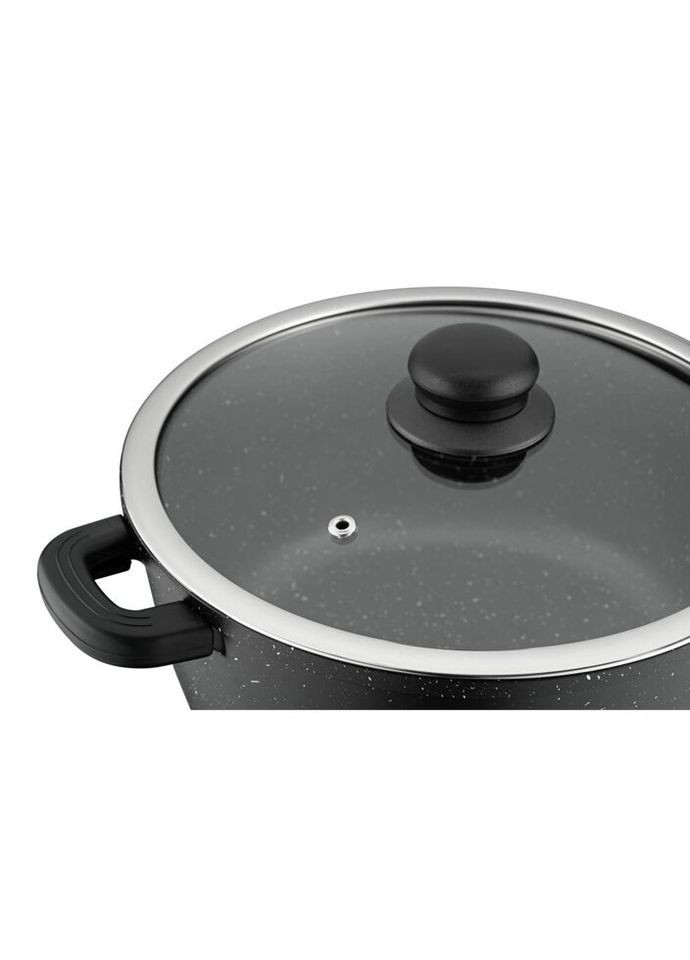 Кастрюля с крышкой Anzio AR2420GE 20 см 2.5 л черная Ardesto (335972650)