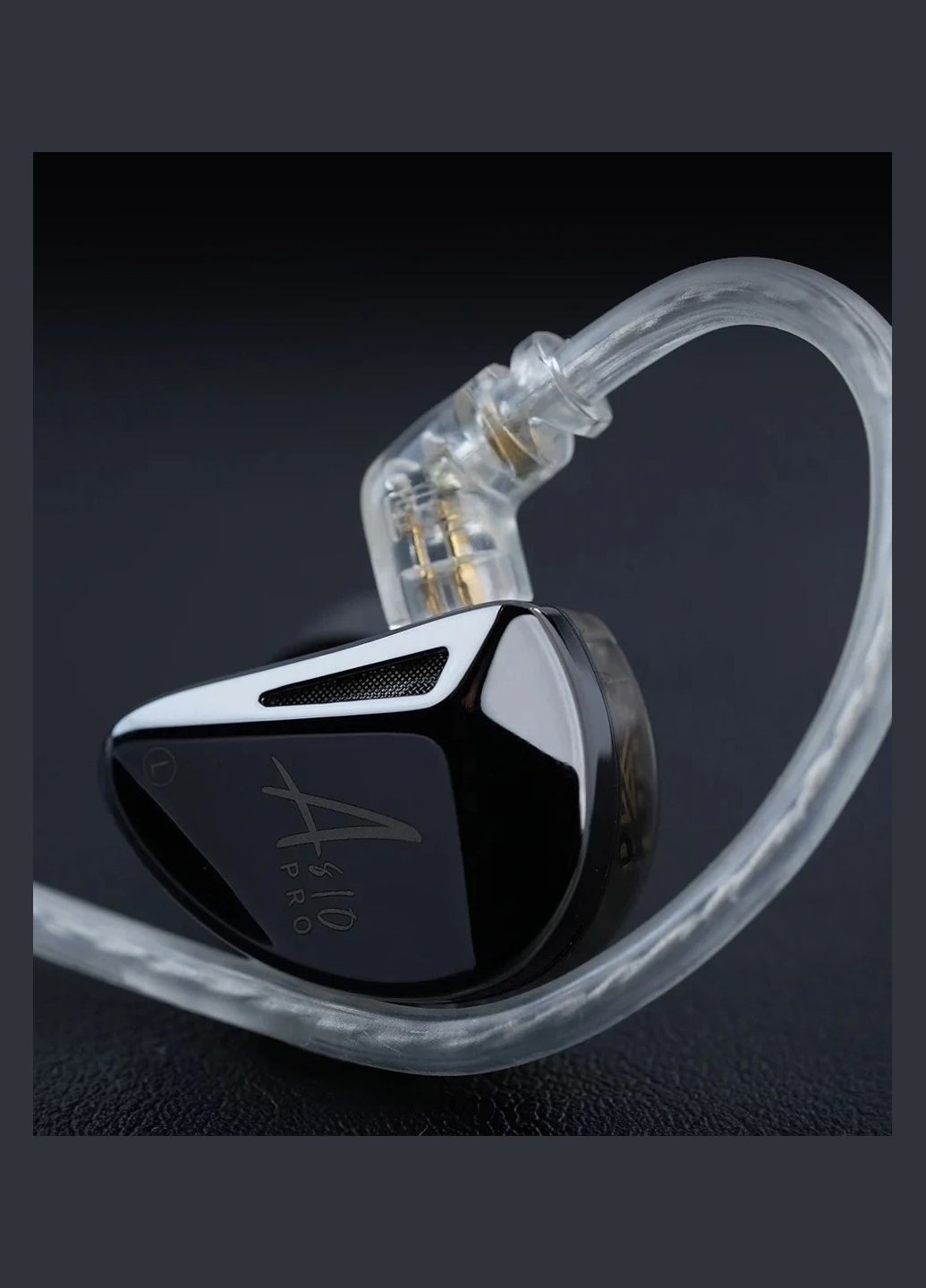 KZ AS10 PRO (with micro) — професійні арматурні навушники з 10 BA-драйверами Hi-Res IEM Knowledge Zenith (361269357)