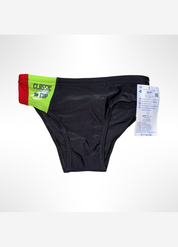 Детские купальные плавки для мальчика 7 лет 122 см Чёрные (1014) Keyzi (336382670)