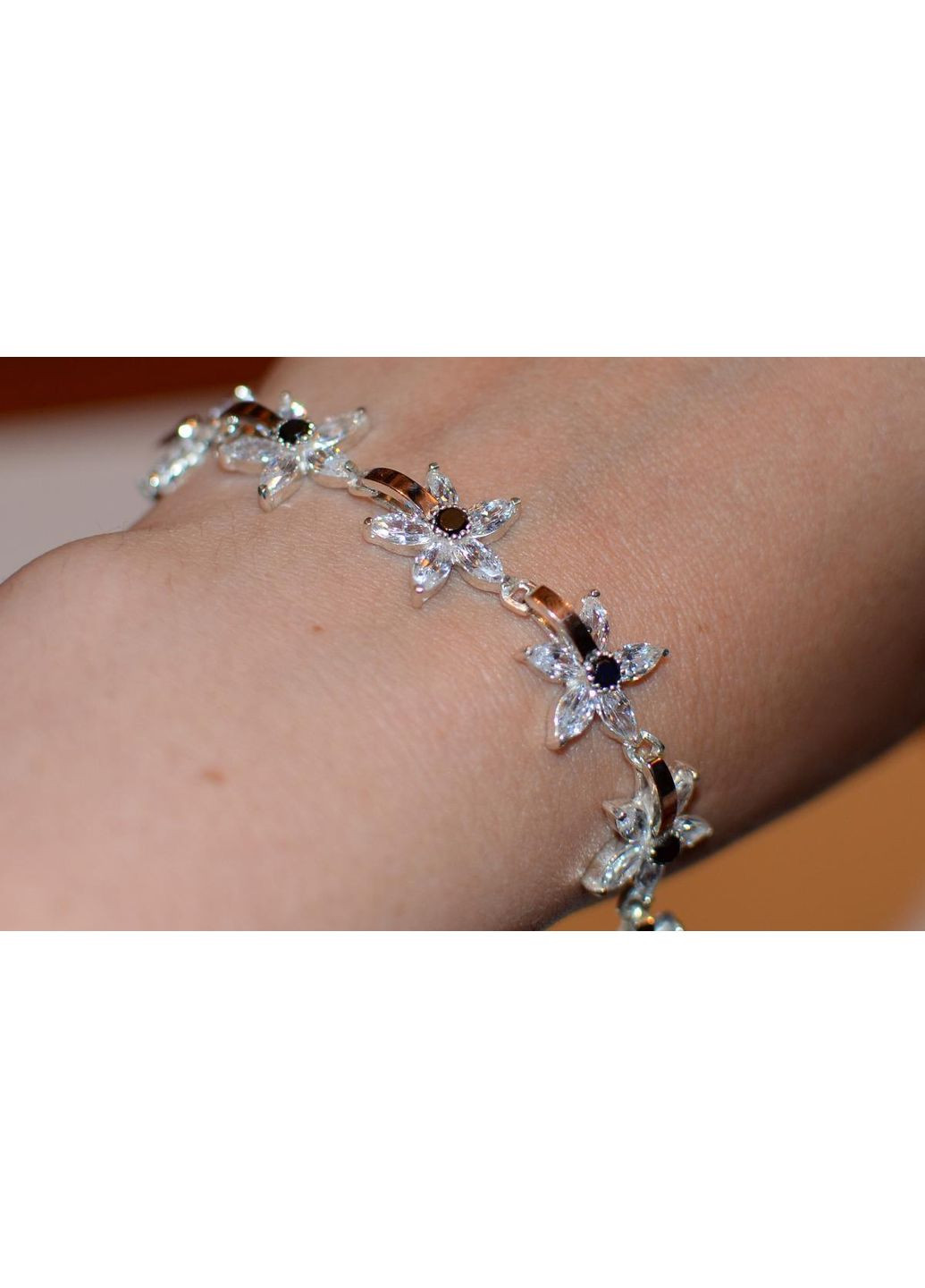 Серебряный браслет с напайками из золота Silver Style (367112781)