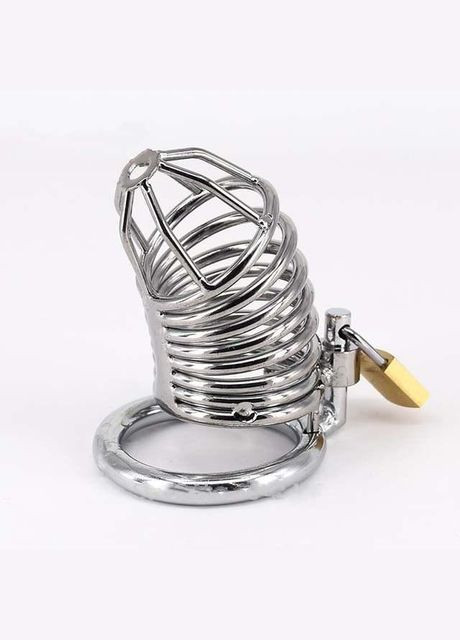 Пояс верности мужской CB-6000 M поперечный металлический клетка металл с замком для мужчин No Brand (303911212)