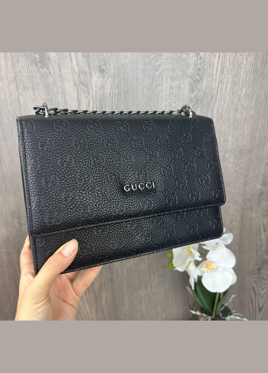 Жіноча міні сумочка клатч-стиль Гуччі чорна флотар, сумка для дівчат на плече Gucci No Brand (334730950)