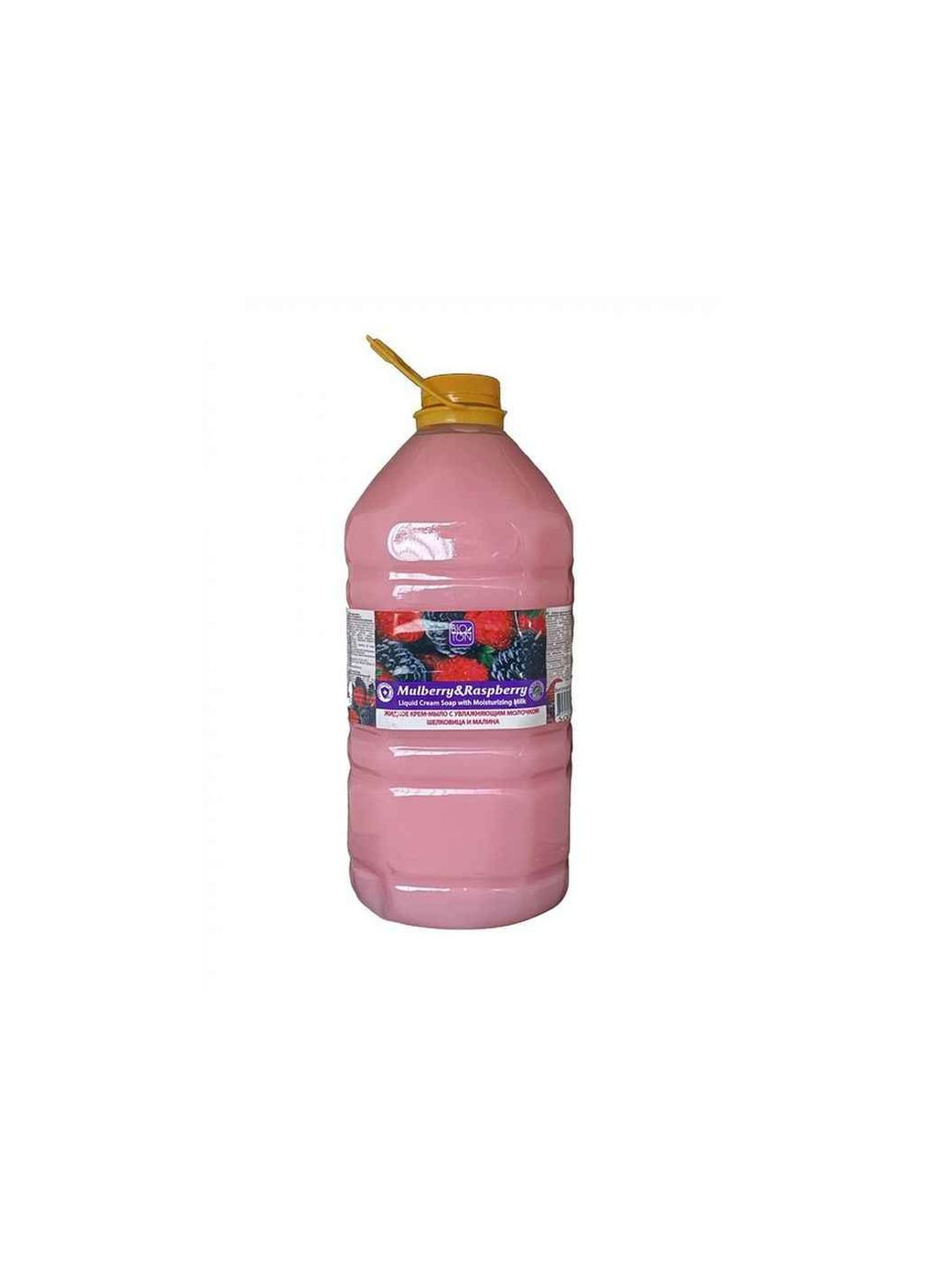 Крем-мыло жидкое 5л с увлажняющим молочком Шелковица и Малина BIOTON COSMETICS (354341743)