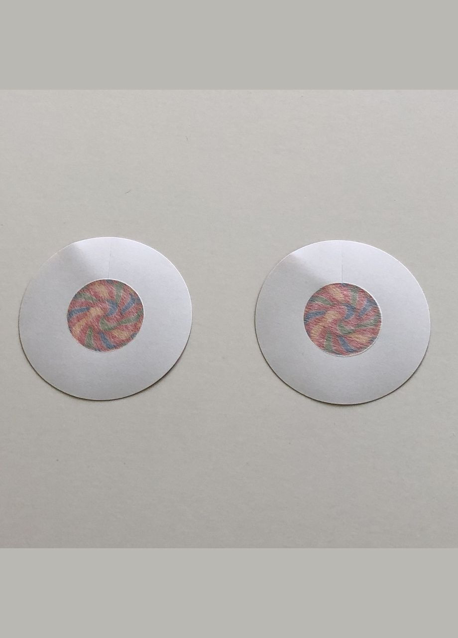 Комбинированный стикини наклейки на грудь леденцы one size (3-130) No Brand