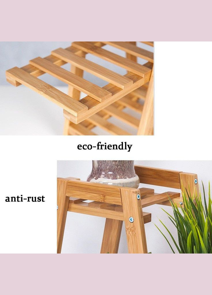 Подставка для цветов из дерева Ланхарон ваниль (ЦВП-003902) No Brand (328227853)