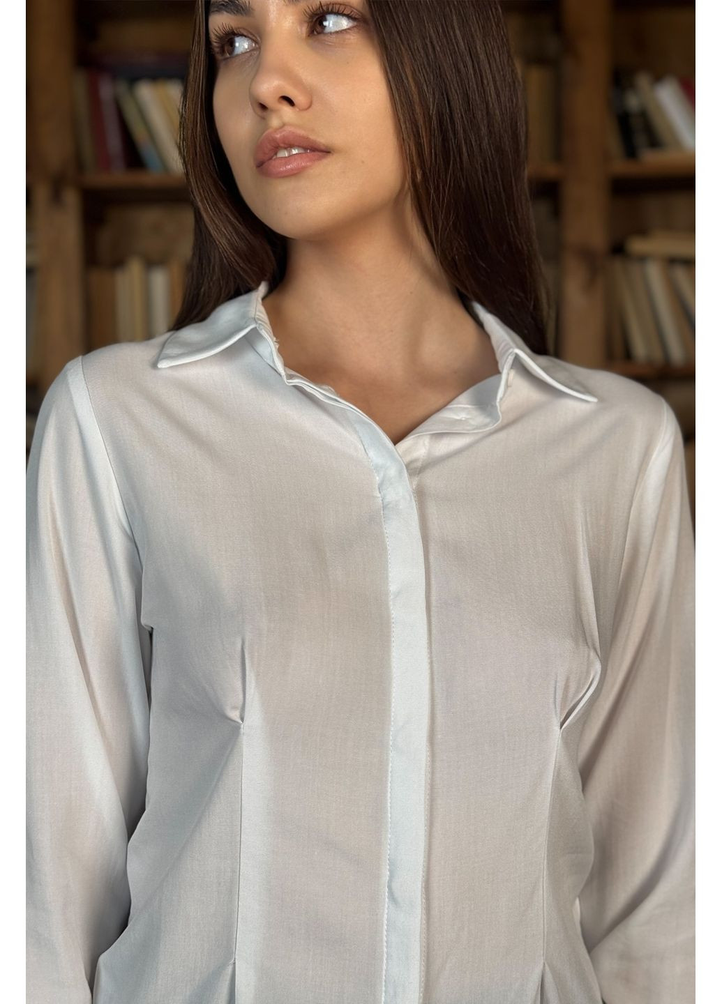 Сорочка приталена подовжена CHICLY (358202846)