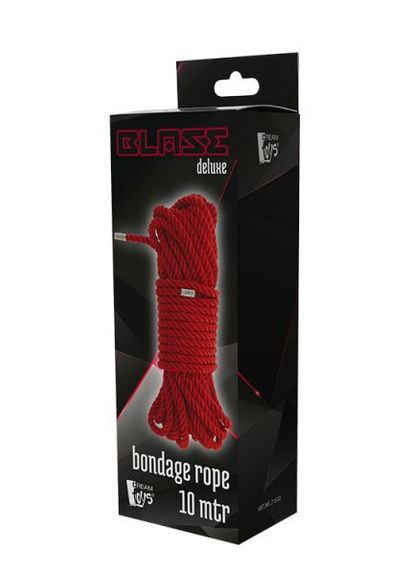 Мотузка для бондажу Blaze Deluxe Bondage Rope 10 м Червона CherryLove Dreamtoys (282709772)