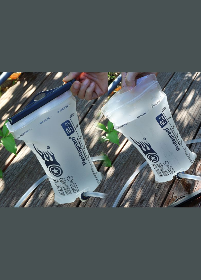 Гідратор туристичний 2л, питна система, гидратор для рюкзака Білий, Білий Pentagram (322280505)