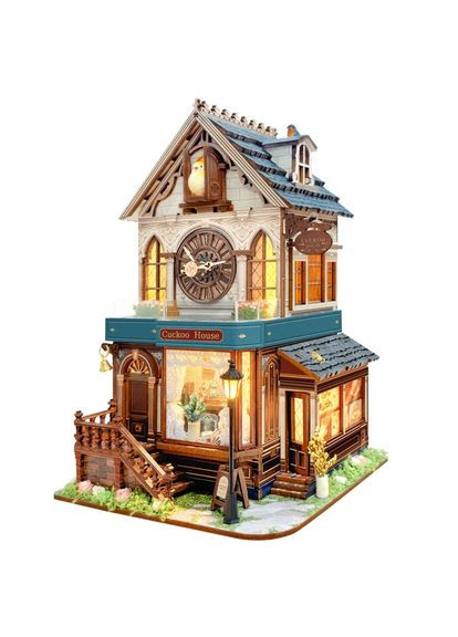 Румбокс Будиночок зозулі з годинником Cuckoo Clock House DIY Miniature House SQ-61 No Brand (362453090)