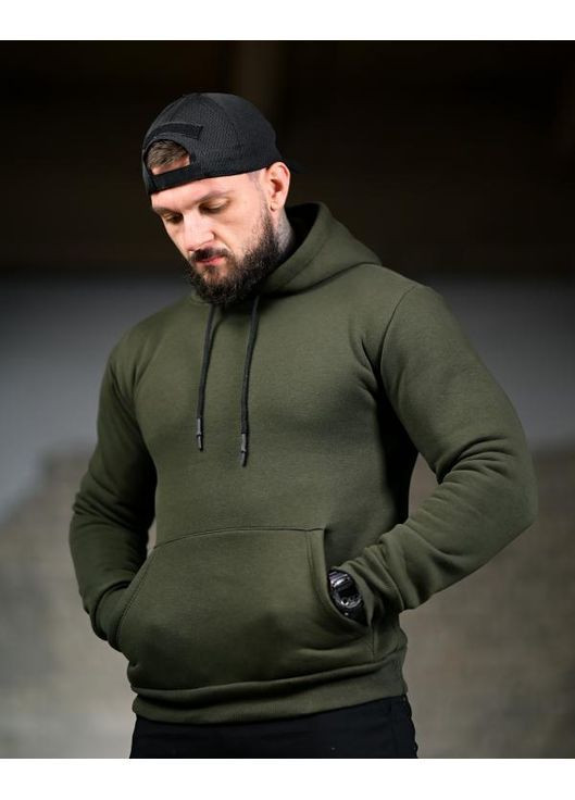 Армейское мужское худи на флисе Девушка олива Freedom (365731151)