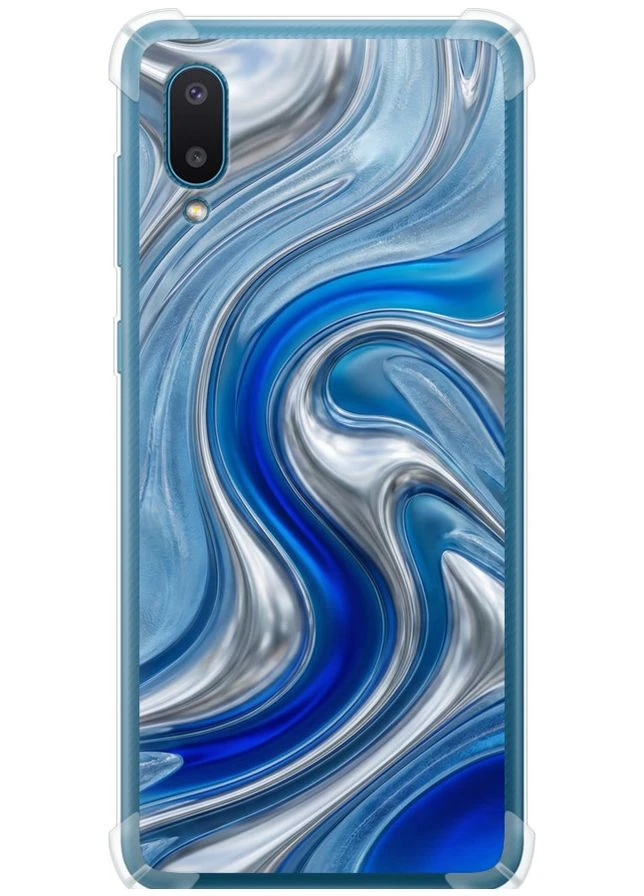 Силикон с усиленными углами чехол 'Liquid Chrome' для Endorphone Samsung Galaxy A02 A022G (380671200)