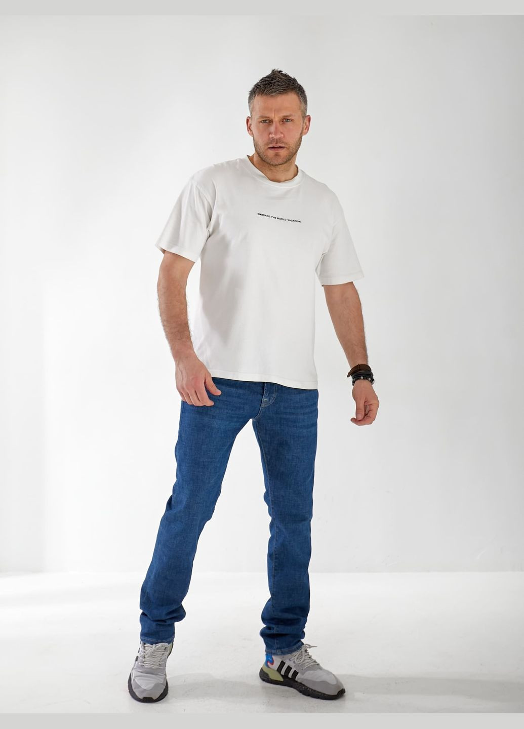 Синие демисезонные джинсы madelen straight мужские Fashion