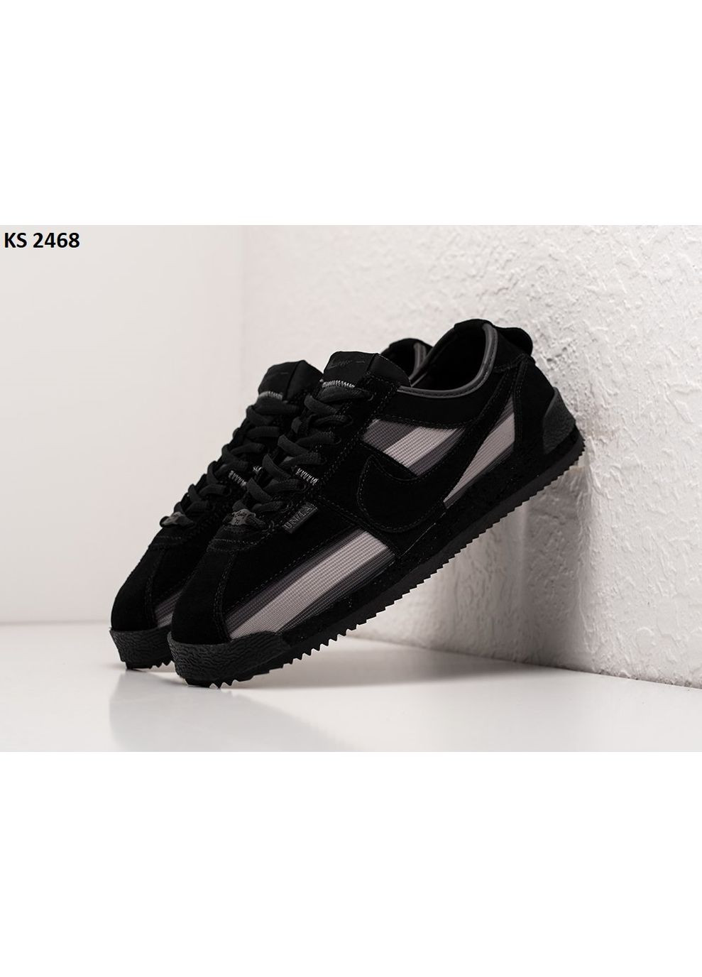 Черные демисезонные кроссовки мужские nike cortez x union gray black найк кортез No Brand