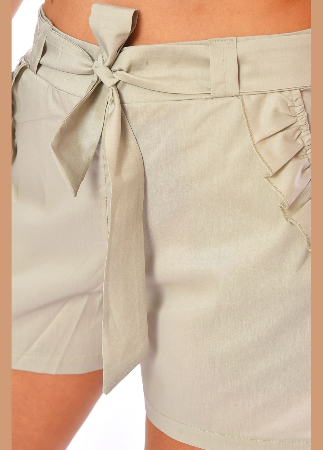 Шорти жіночі світло-сірого кольору Let's Shop (322897716)