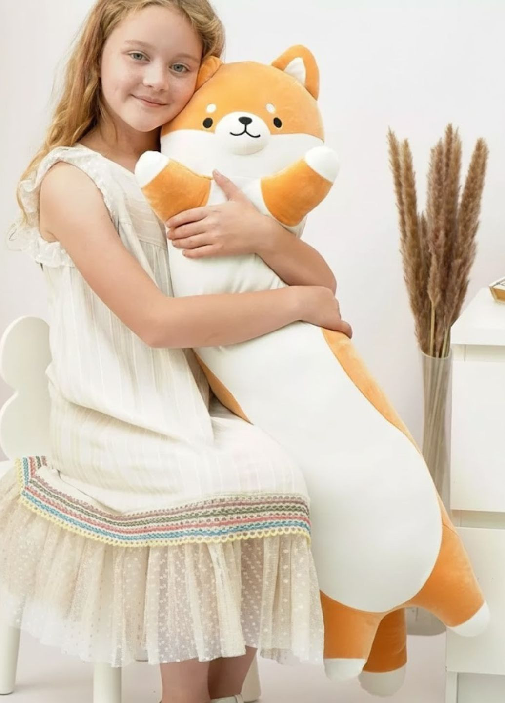 Мягкая игрушка корги-батон 90 см для объятий My Kigu (370952741)