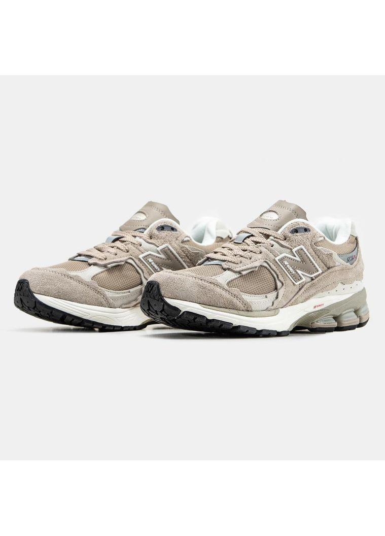 КРОССОВКИ ЖЕНСКИЕ NEW BALANCE 2002R BIEGE НЬЮ БЕЛАНС 2002R No Brand бежевые демисезоны (369389746)