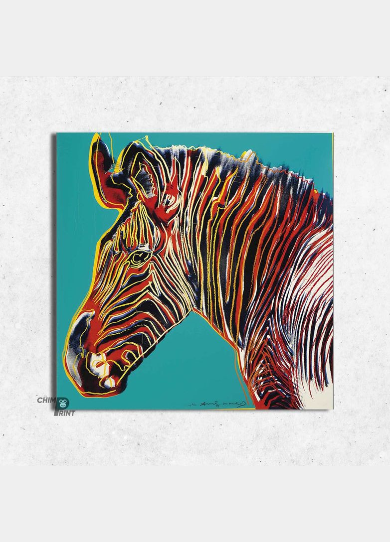 Печать на холсте Зебра Энди Уорхола. 70x70 No Brand (346496286)