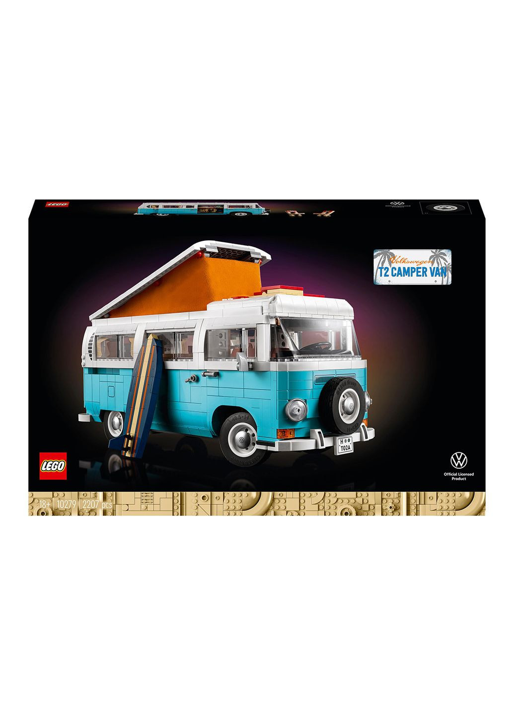 Creator Expert Фургон Volkswagen T2 2207 деталей (10279) Lego (304055562)
