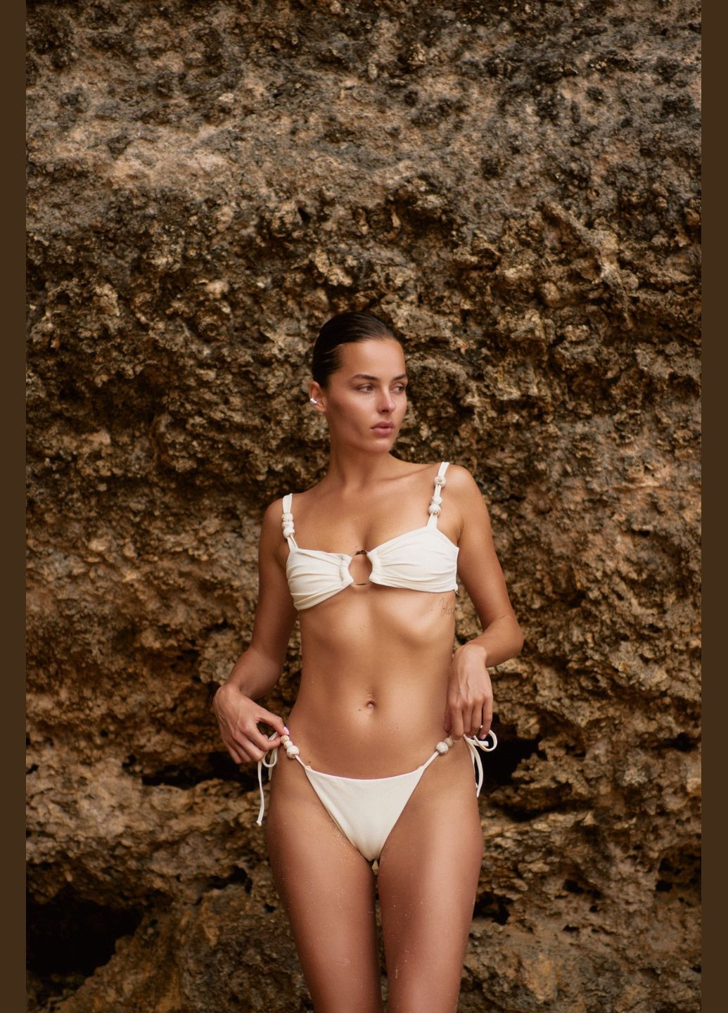 Темно-коричневый летний купальник раздельный Nea Gaia NISI