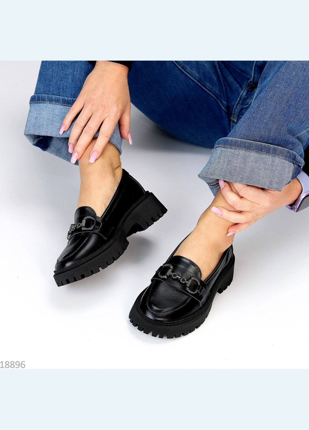 No Brand Лоферы черный з, — (316609185)