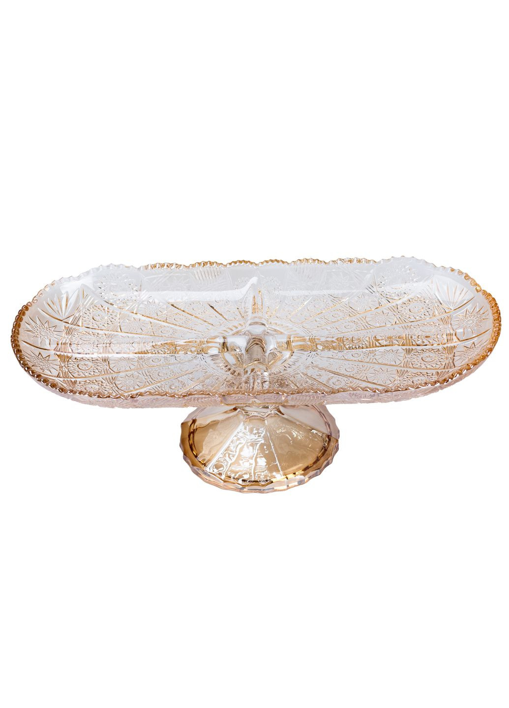 Ваза для фруктів Lirmartur скляна 33,5*15*10,5 см на 4 секції Yiwu (328440582)