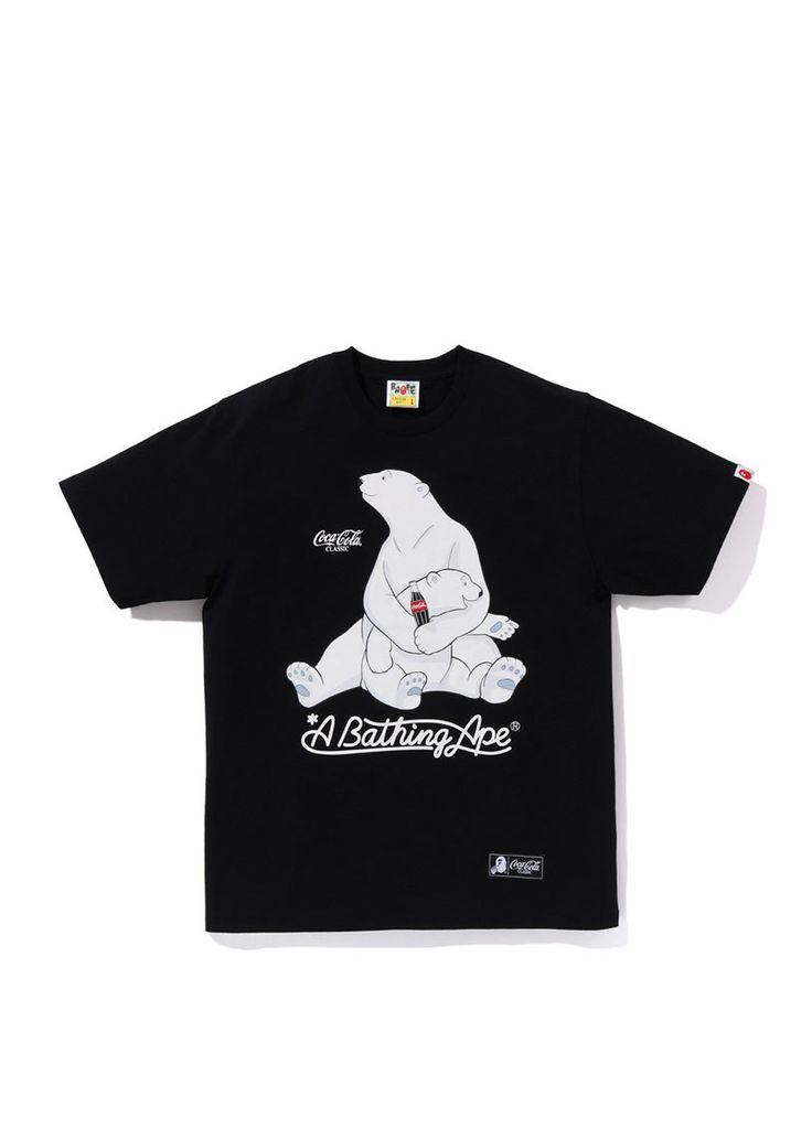 Футболка чорна Bape A Bathing Ape Coca-Cola Black Tee Unisex (356677827)
