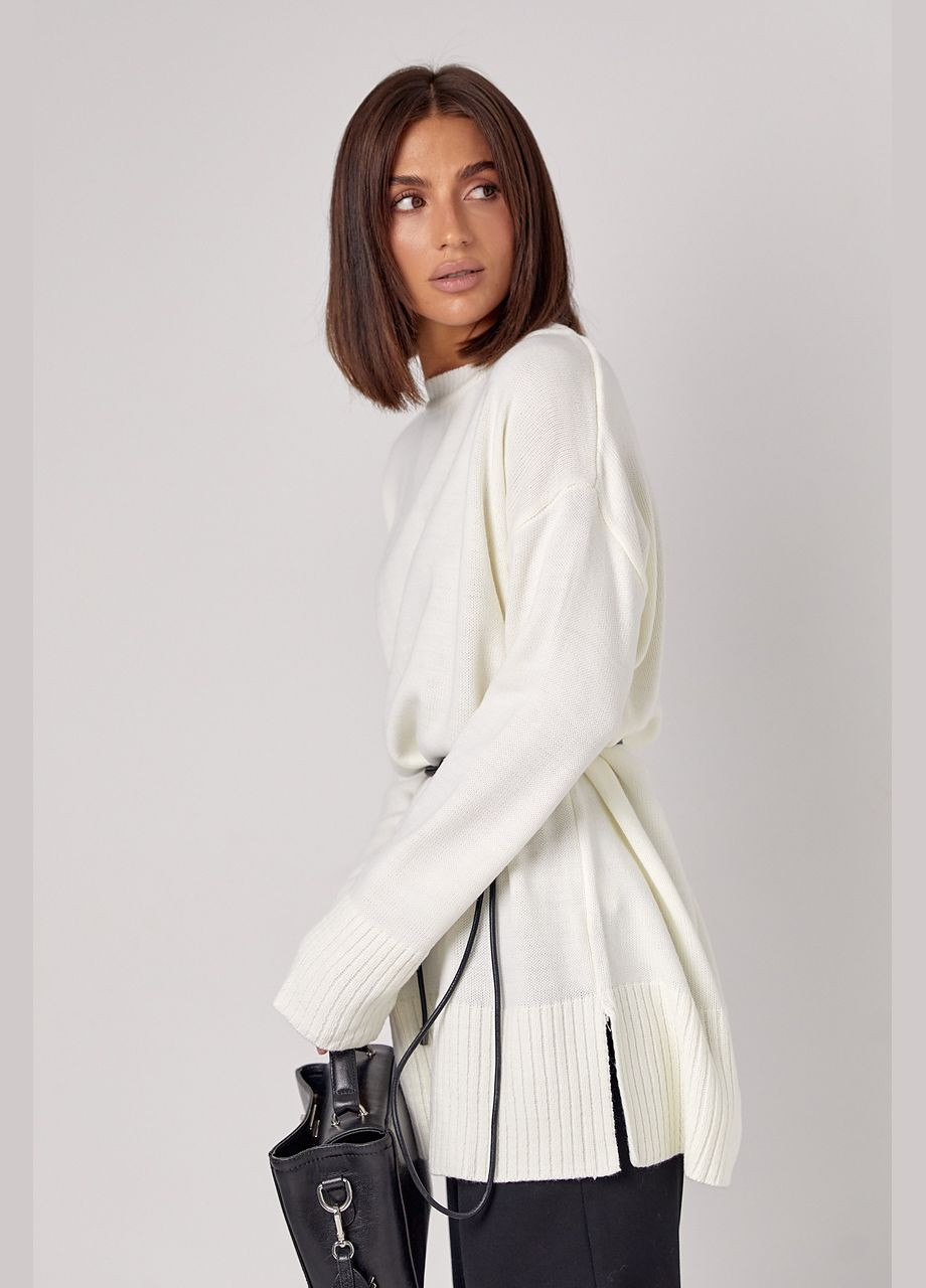 Женская вязаная туника oversize с разрезами по бокам Lurex (303056752)