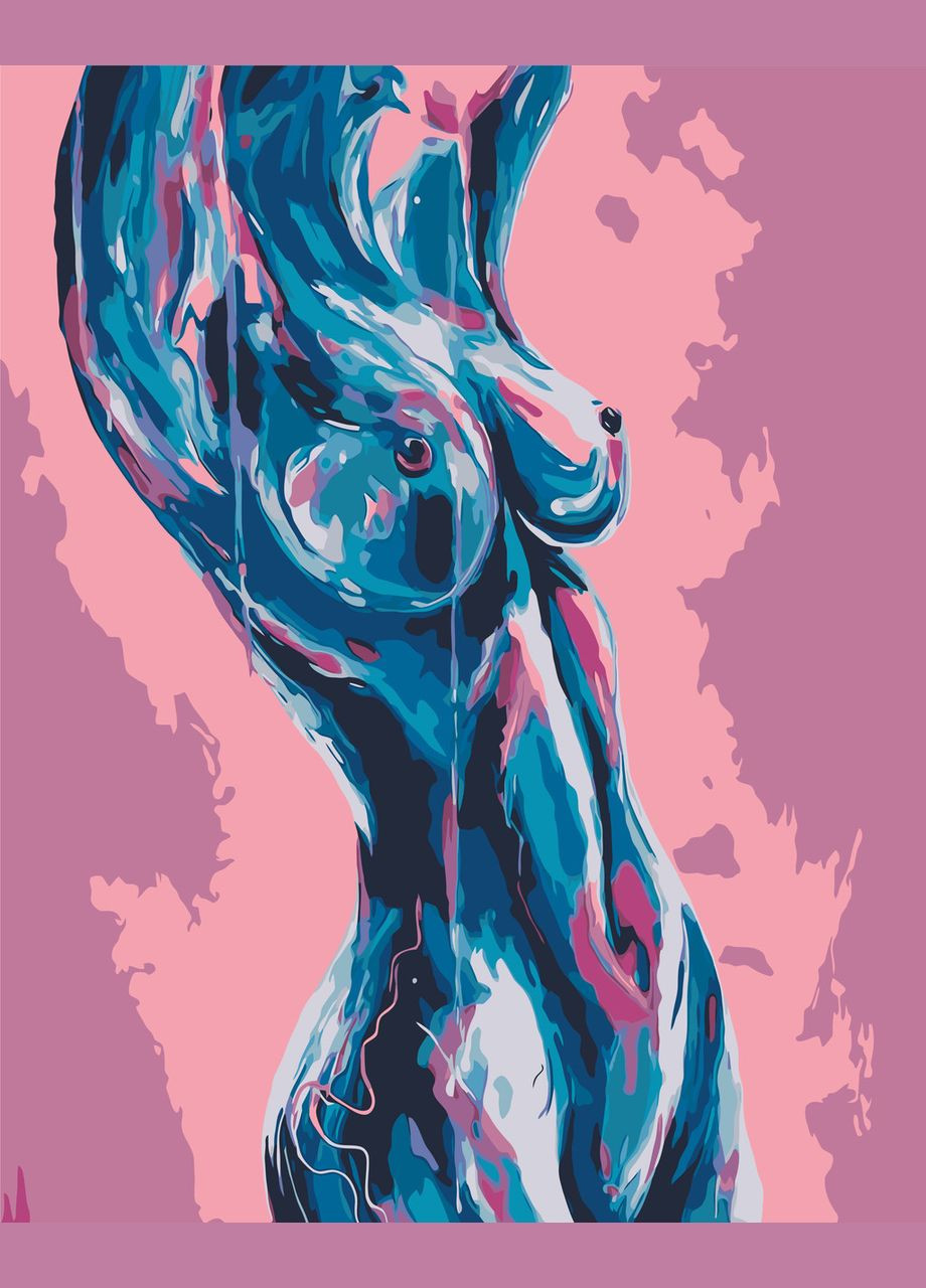 Картина за номерами 18+ Жіноче тіло 40*50 см Оригамі LW 3403 Origami (322141782)