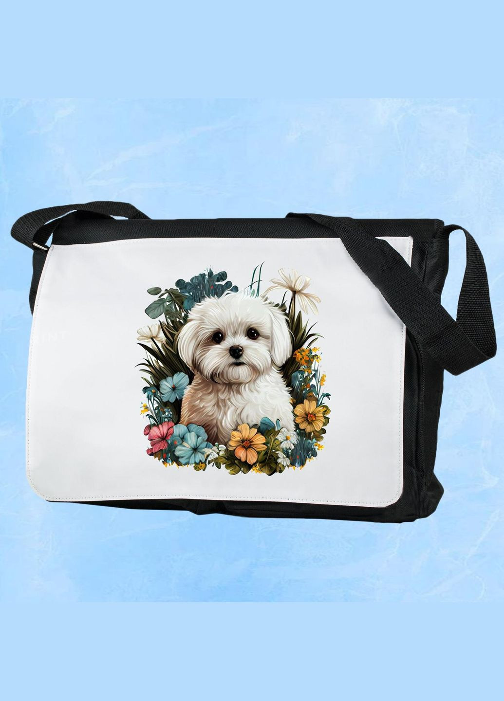 Мужская (женская) сумка через плечо для спортзала дорожная универсальная Собики #038 Черный No Brand (322119535)