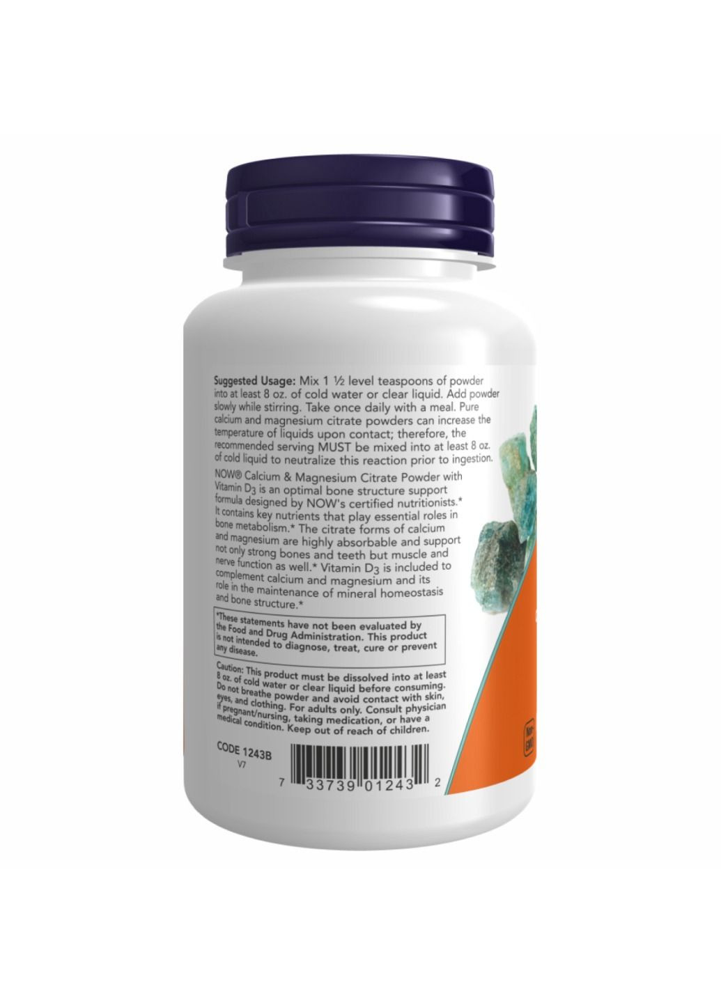 Кальций Calcium Magnesium Citrate Powder - 227g Now Foods (280917176)