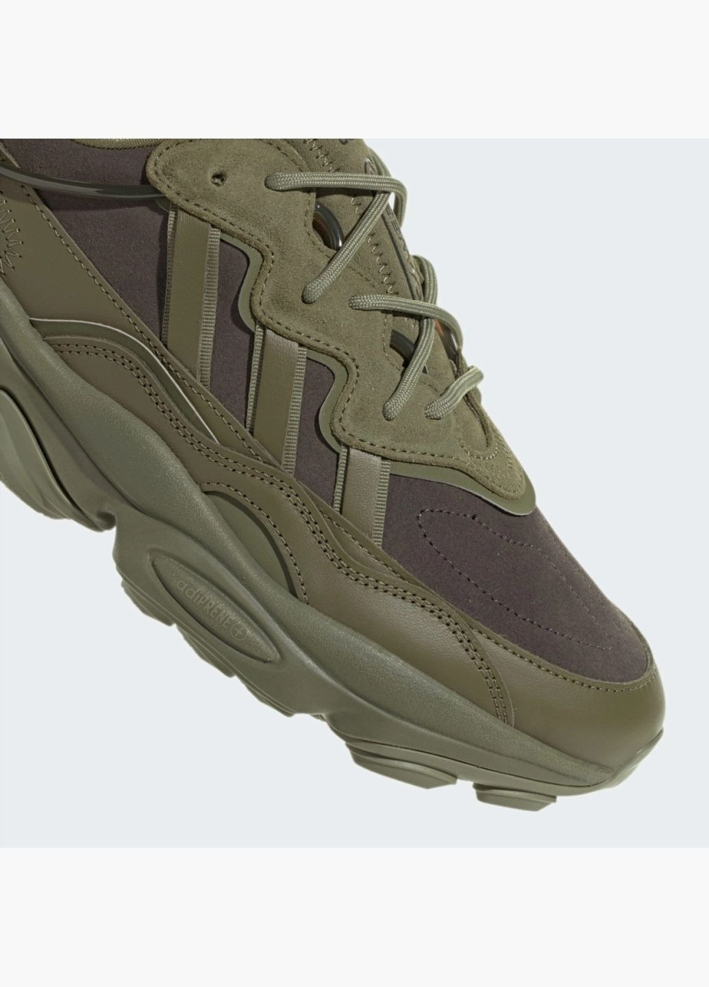 Оливковые демисезонные кроссовки мужские ozweego olive if7915 adidas