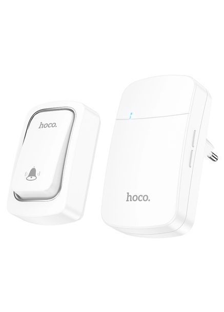 Дверний дзвінок HI26 self-powered wireless doorbell(EU) White Hoco (365796601)