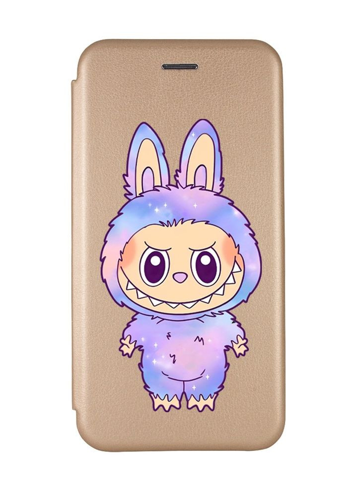 Чохол-книжка золотий з малюнком на Samsung Galaxy A50 (2019) A505/A30s Лабубу (принт 414) Creative (365435658)