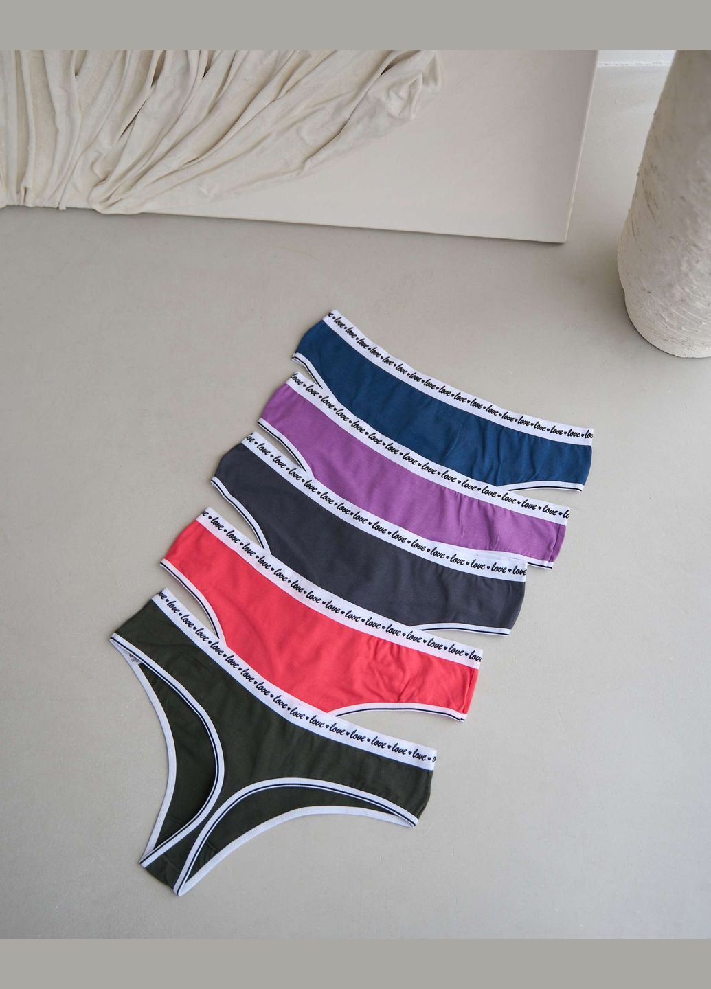 Труси-стрінги батал 5 шт Nicoletta (304740992)