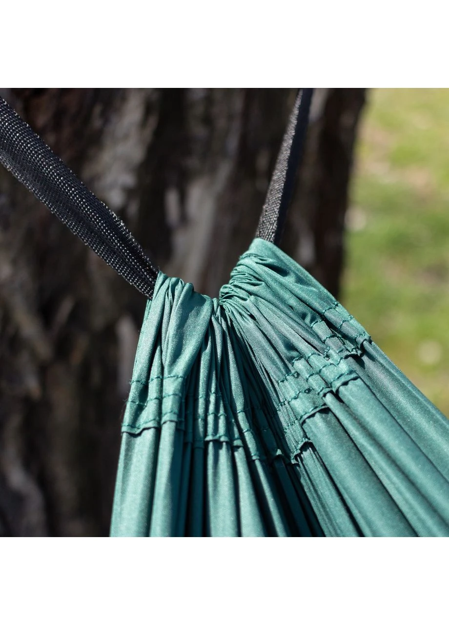 Гамак Hammock T-LE-0002 зелений, колір зелений, двомісний, для саду та дому, легкий та зручний Tribe (396646848)