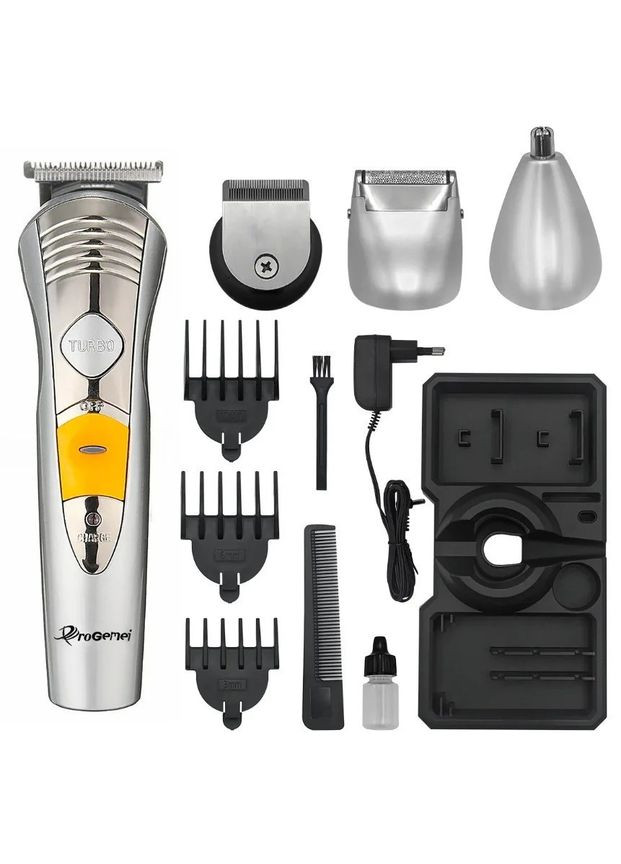 Машинка тример для стриження волосся 7в1 GM-580 Pro + Гребінець ProGemei (313110085)