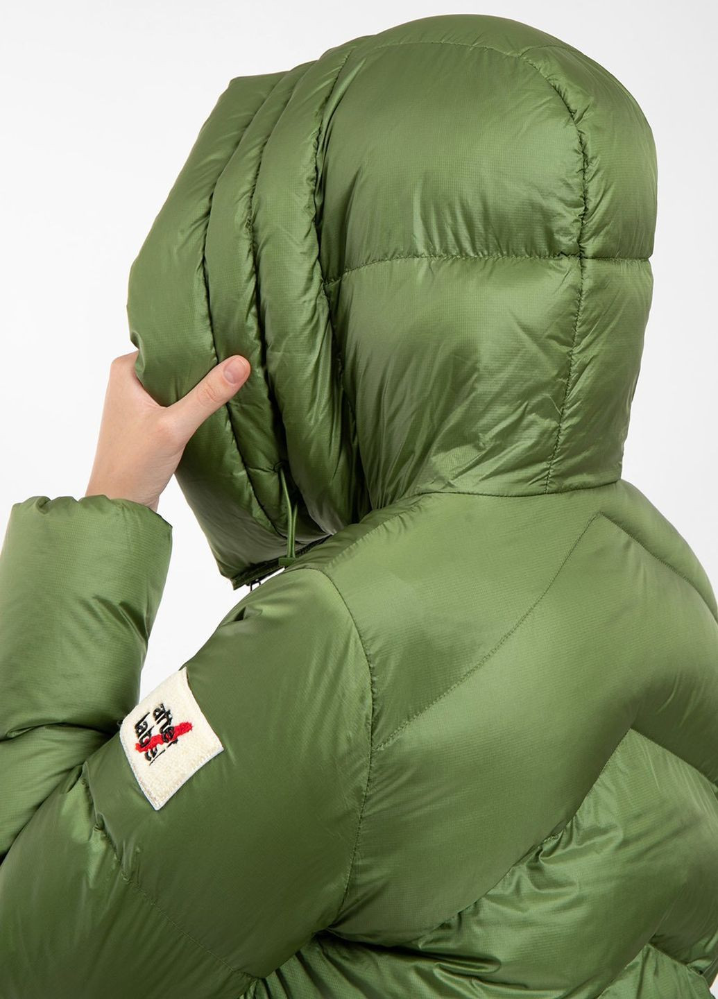 Зелений зимній Пуховик AFTER LABEL