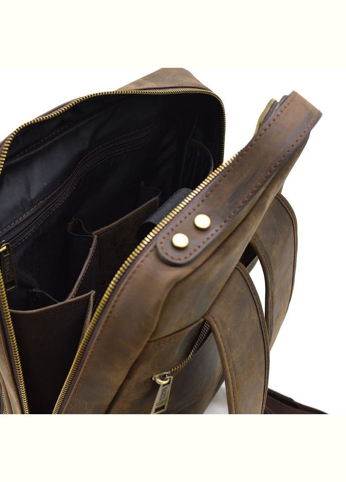 Шкіряний рюкзак для ноутбука 14" RC-1239-4lx коричнева crazy horse TARWA (298684070)