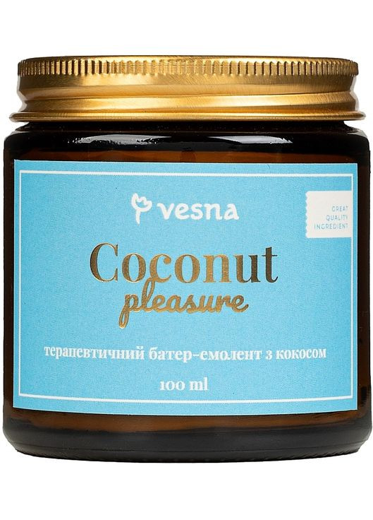 Терапевтический батер-эмолент с кокосом Coconut Pleasure 150ml (1371046-34922426) Vesna (368609408)