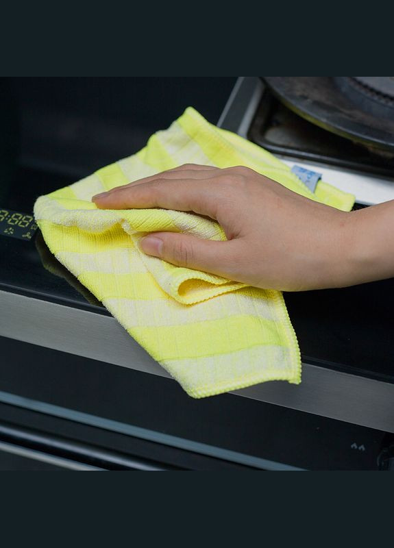 Бамбуковая салфетка универсальная желто-белая 30х30 см LoveYouHome (373293749)