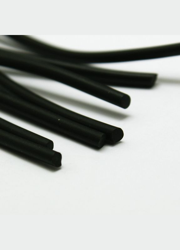 Шнур каучуковий Резинова кругла волосінь довжиною 1 метру Чорна 1.5 мм Finding (328943172)