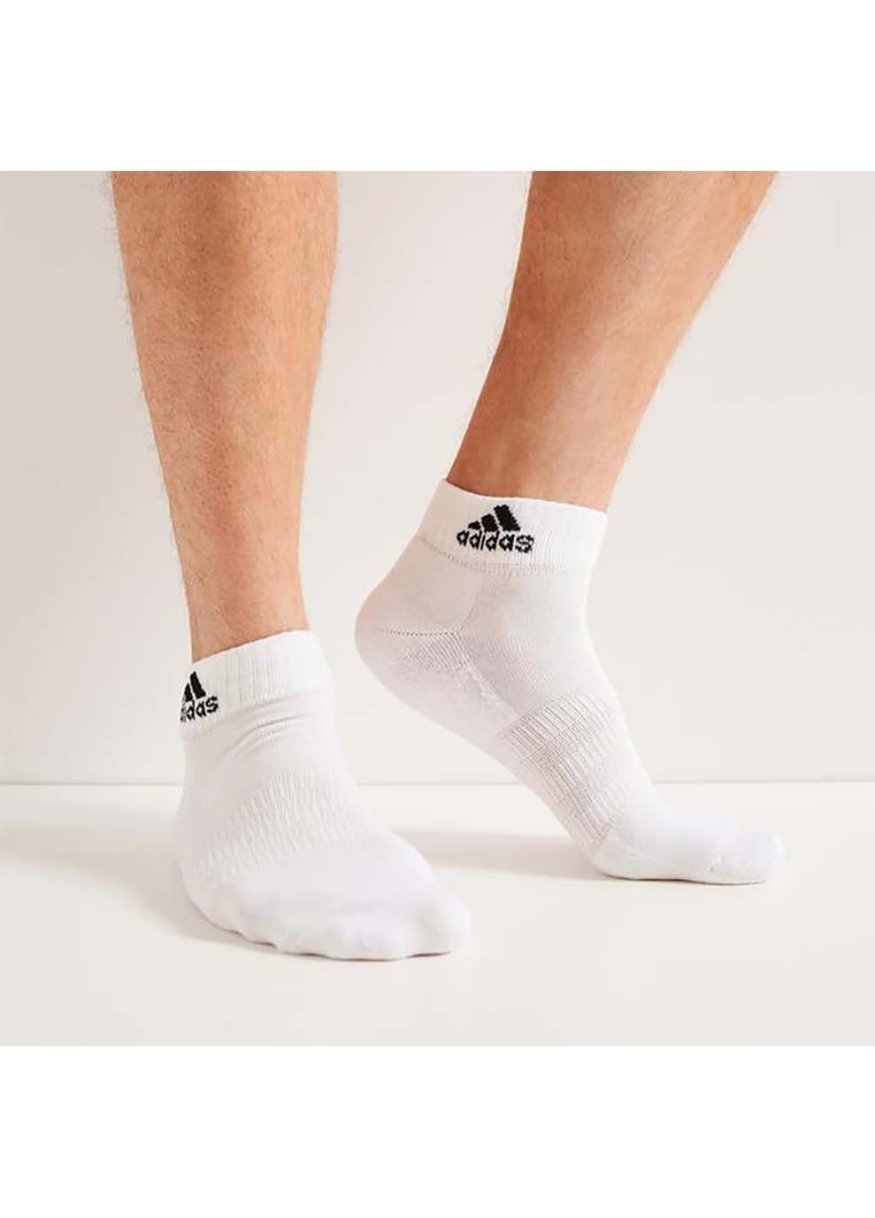 Белые носки c spw ank 3p белый adidas однотонные (367594279)