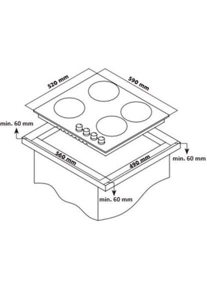 Варочная поверхность HBHS584I-IX HEINNER (306745804)